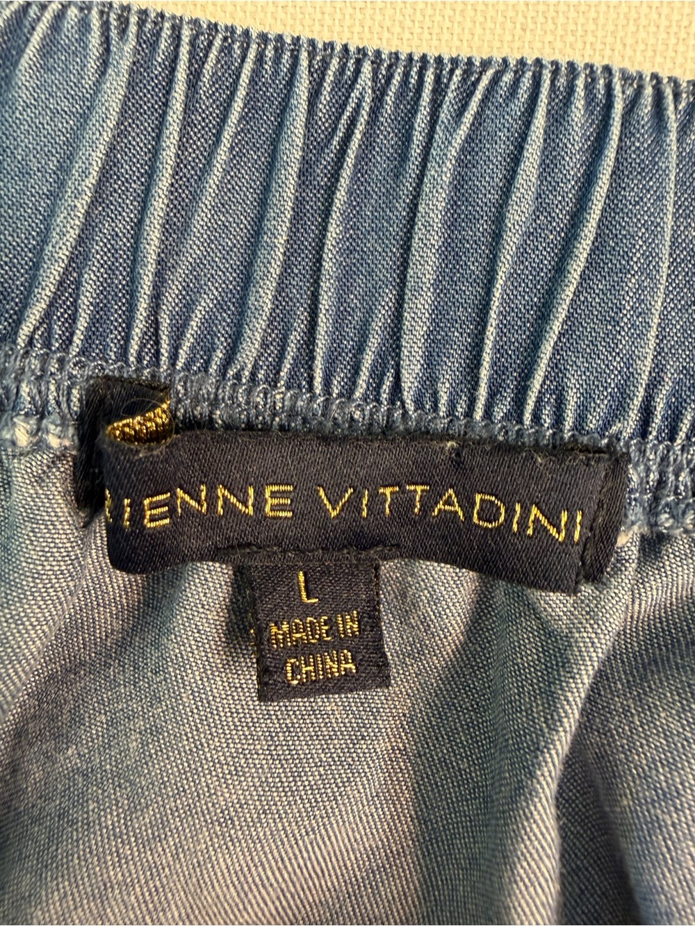 Adrienne Vittadini Button Front Retro 70s A-Line Hippie Boho Blue Midi Skirt L - Picture 5 of 7